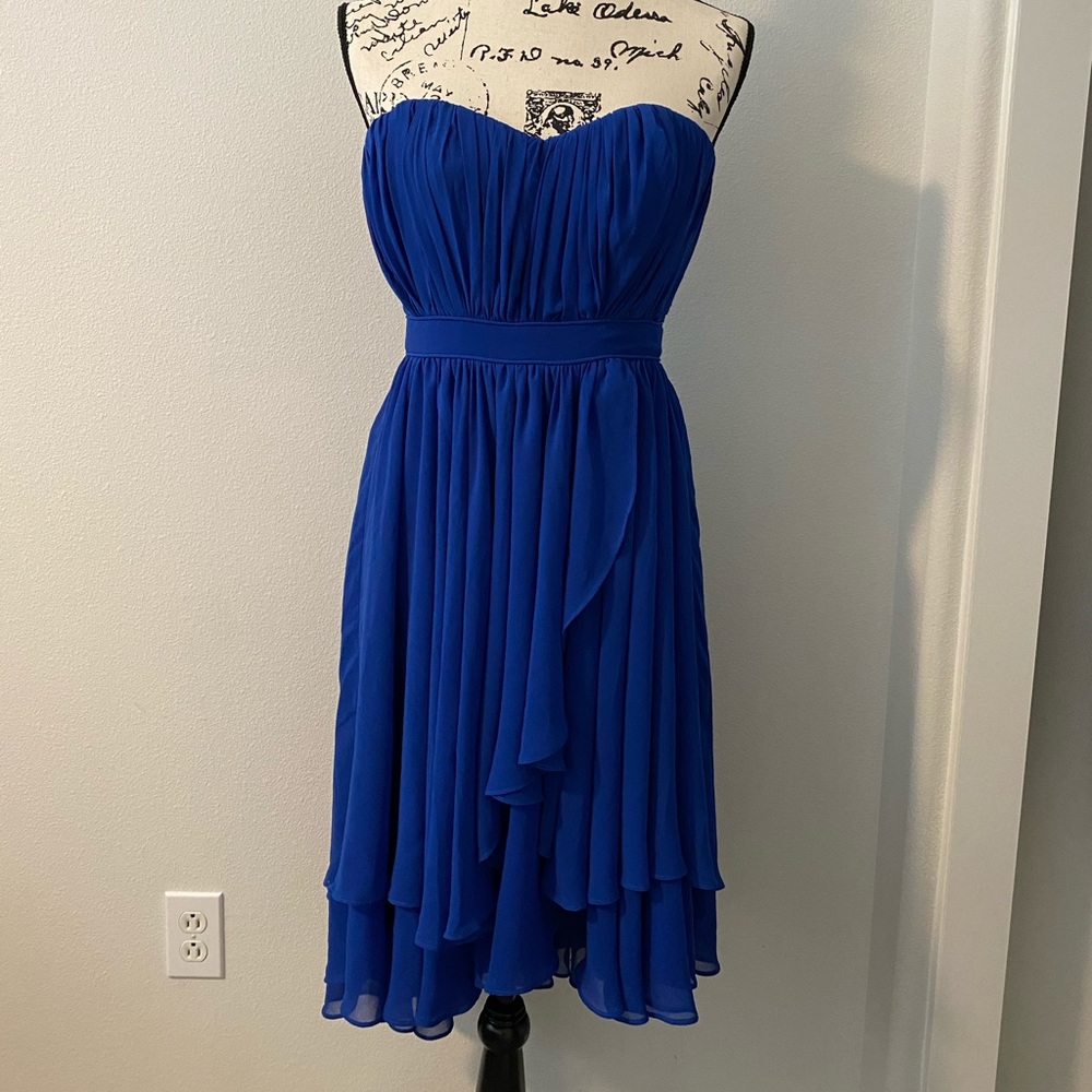 Bebe Royal Blue Wedding Guest Dress